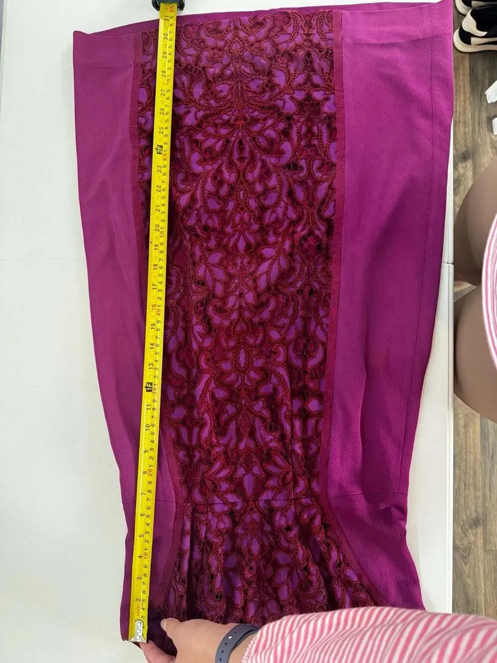 Diane von Furstenberg Geovana Lace Panel Sheath Dress in‎ Amethyst/Onyx